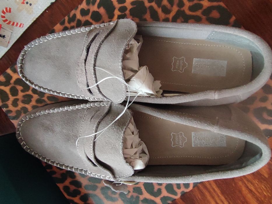 Туфлі (мокасини)замшеві 45 розмір