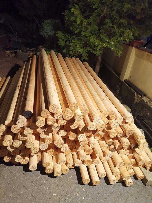 Ogrodzenia tymczasowe budowlane leśne Betonowe Słupki toczone