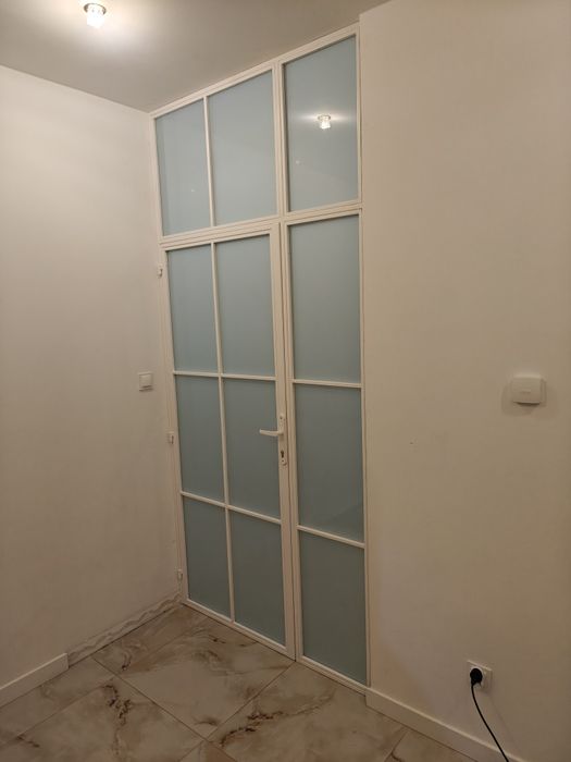 Ścianka Loft mleczna biała