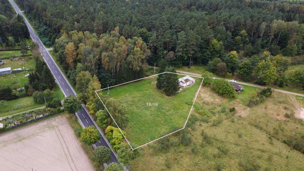 Działka MPZP z rozpoczętą budową – dom, warsztat, sklep, usługi