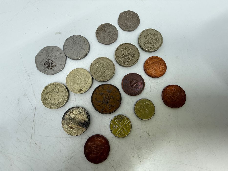 Zestaw monet angielskich