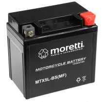Akumulator motocyklowy Moretti AGM 5Ah MTX5L-BS CBTX5L-BS FTX5L tyx5l
