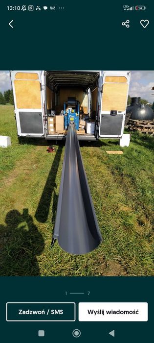 Rynna dachowa + haki