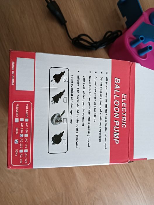 Máquina elétrica de encher balões