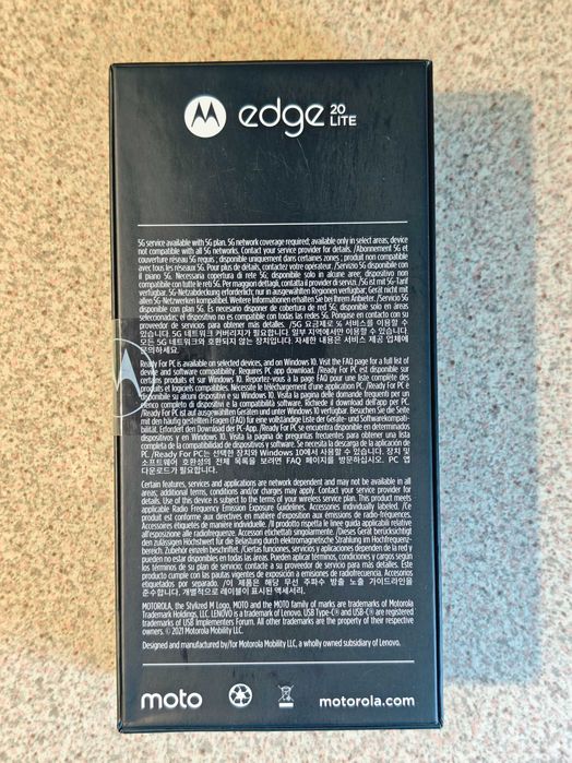 Motorola edge 20 lite 5G 8/128Gb Electric Graphite 90Hz. Гарантія