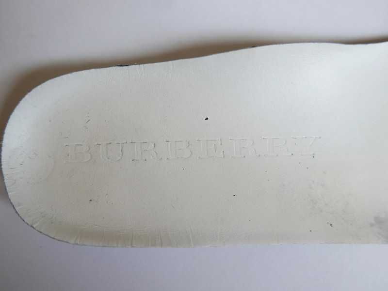 Sneakersy Trampki Buty Burberry London Skóra Białe 40