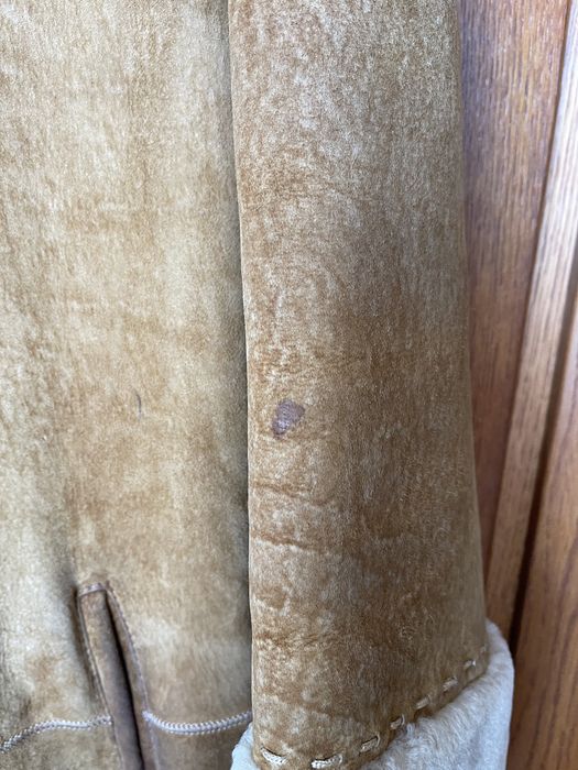 Дублянка, дубленка з капішоном, натуральна