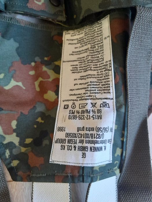 Spodnie gore tex flecktarn podpinka