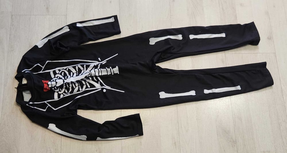 strój kościotrupa kościotrup szkieletor halloween wampir 304j