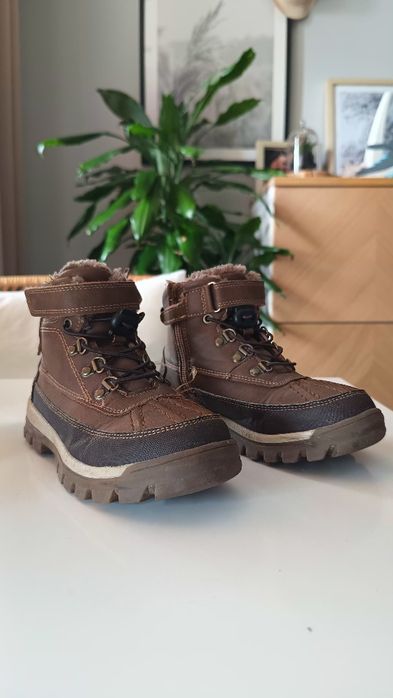 Buty zimowe Smyk roz 32 brąz skóra