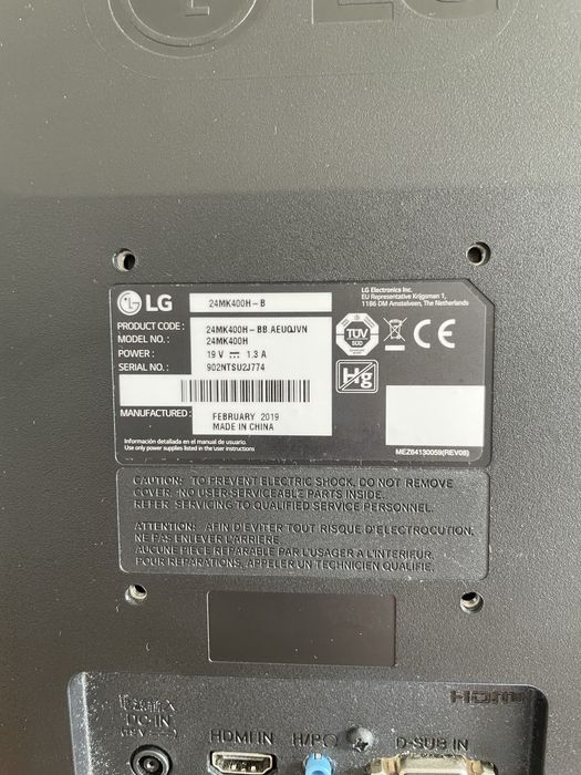 Monitor gaming lg 75Hz 1ms