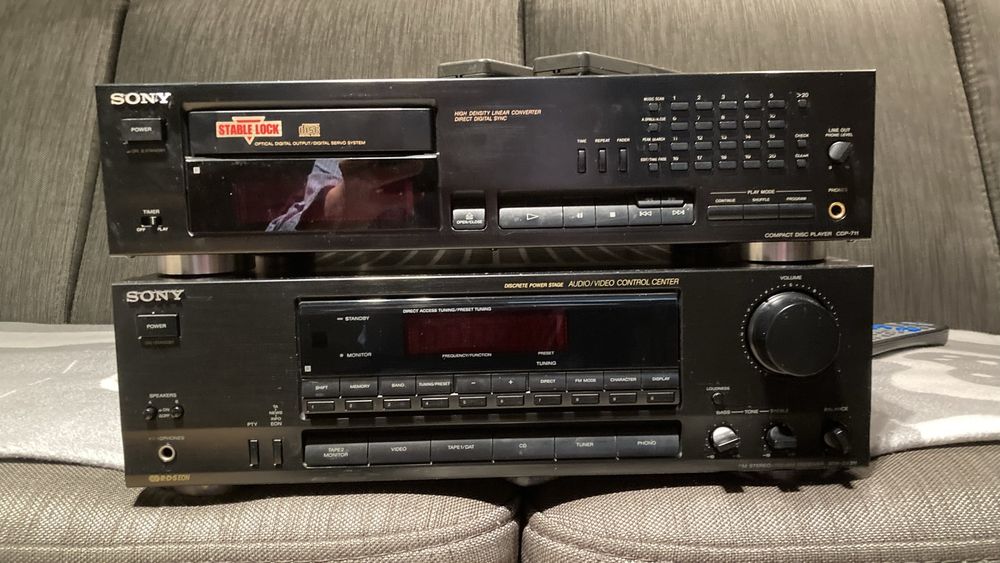 Sprzedam Amplituner i Cd SONY