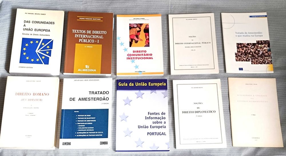 10 Livros de Direito Internacional em excelente estado