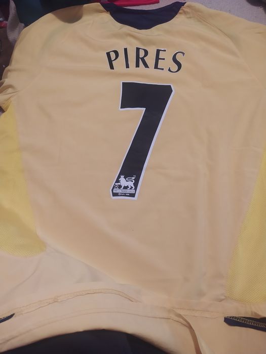 Camisola do Arsenal amarelo XL Champions league 2006 Paris - envio grátis correio registado pessoal