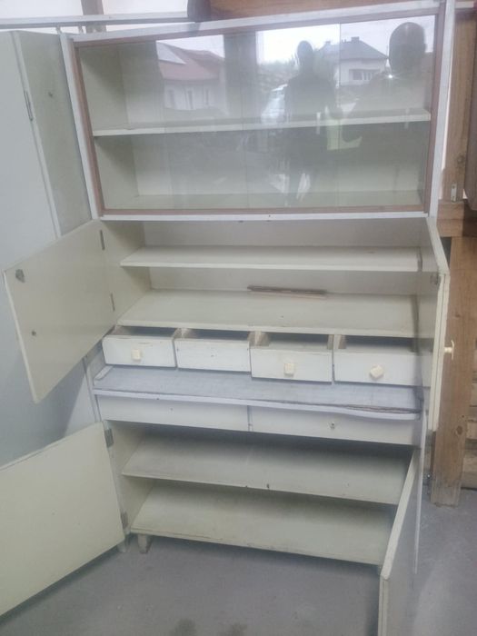 Kredens, szafka PRL komplet