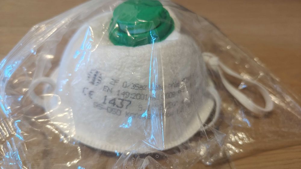 Półmaska filtrująca FFP3 L, regulowana 0/35az