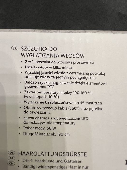 Szczotka do wygładzania włosow