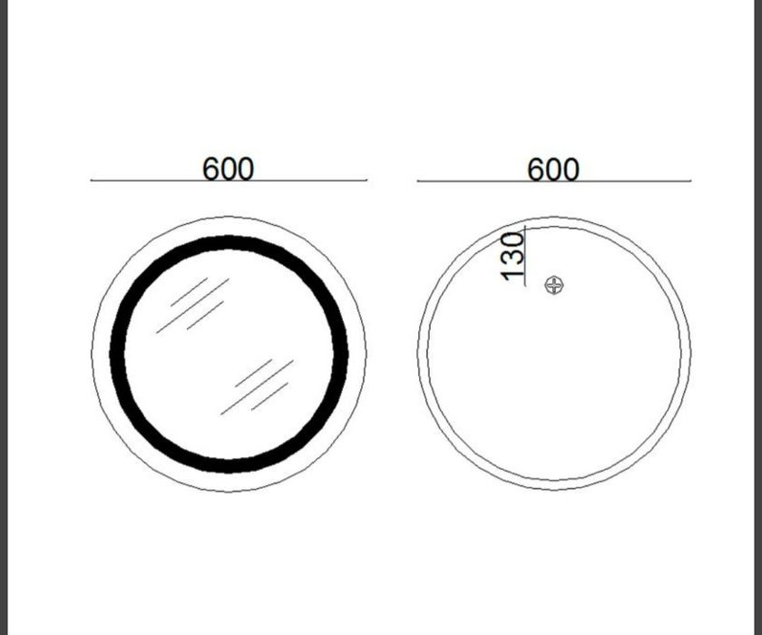 Дзеркало з Лед підсвіткою та підігрівом