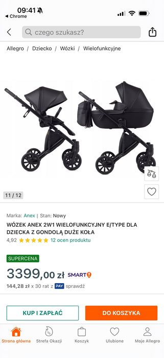 Wózek 2 w 1 Anex