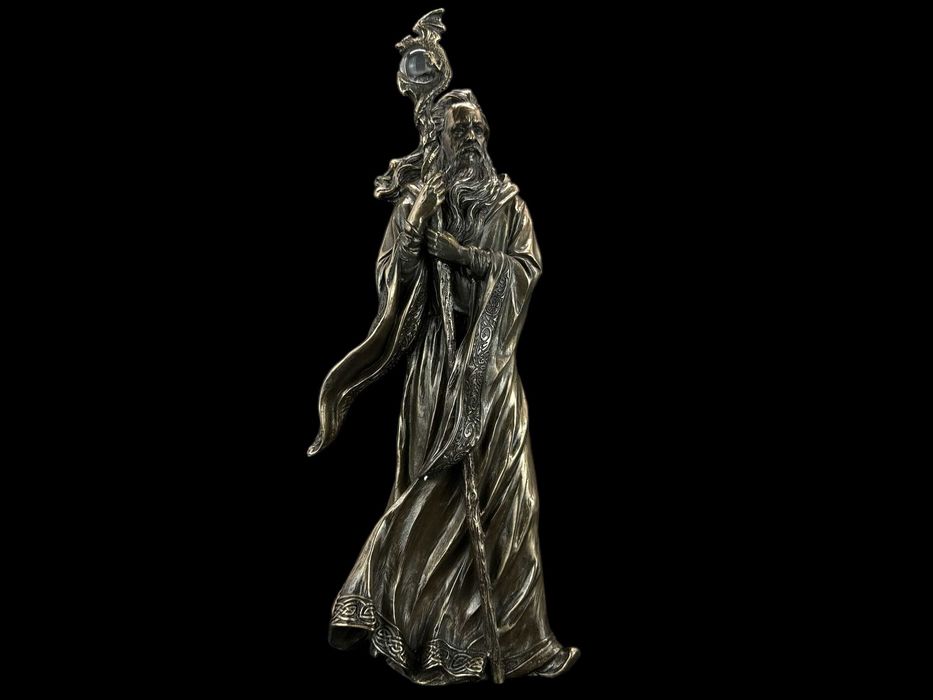 Rzeźba figurka Wielki Czarodziej MERLIN VERONESE WU76427A1