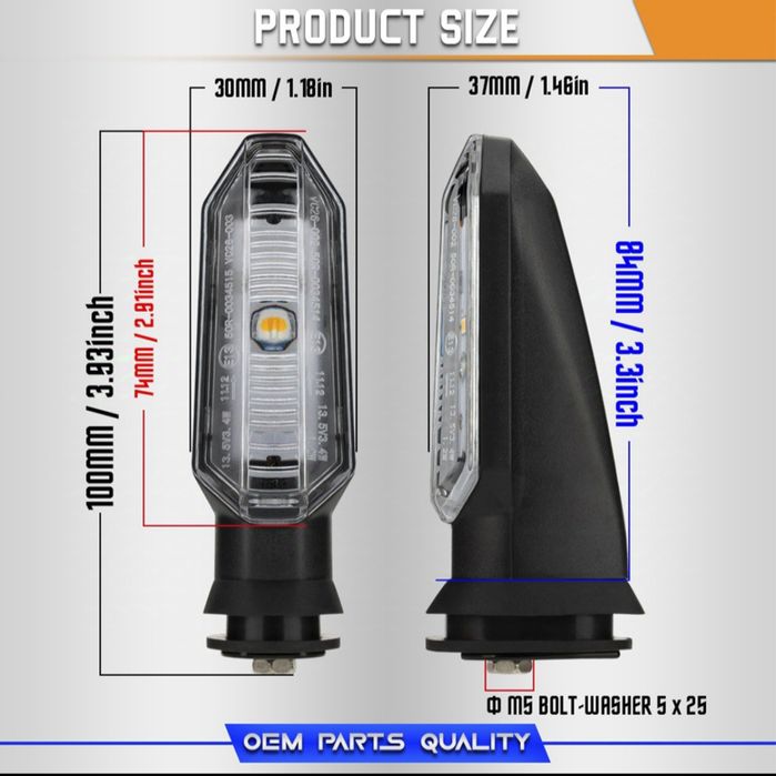 Piscas led para motos Novos