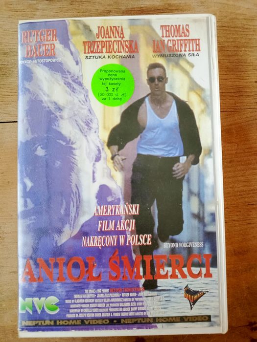 Rutger Hauer Anioł Śmierci kaseta VHS video