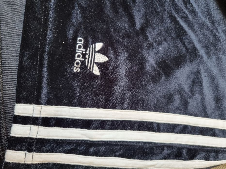 Spódnica damska Adidas czarna welur