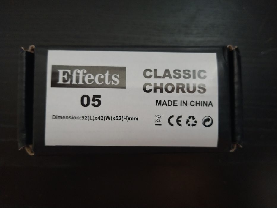 Pedal de guitarra Chorus Clássico analógico novo