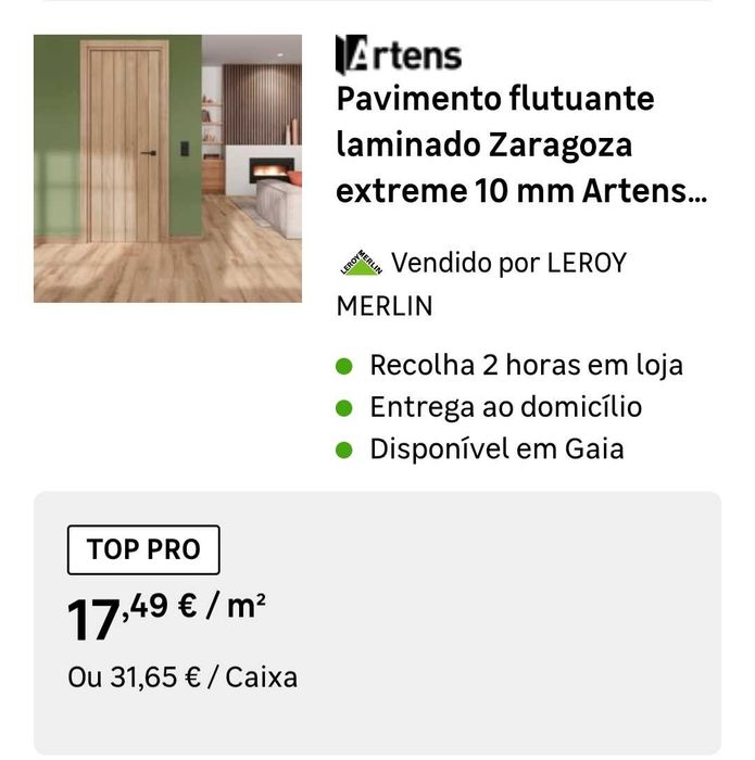 Pavimento laminado Artens
