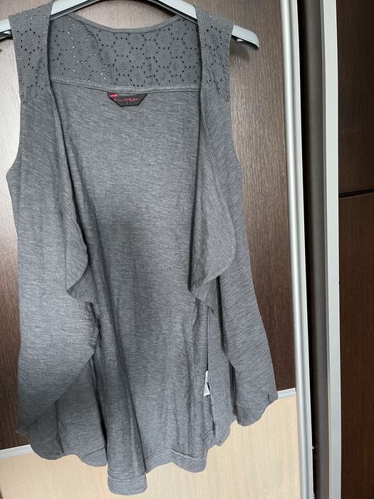 Szara kamizelka kardigan Miss Selfridge 36