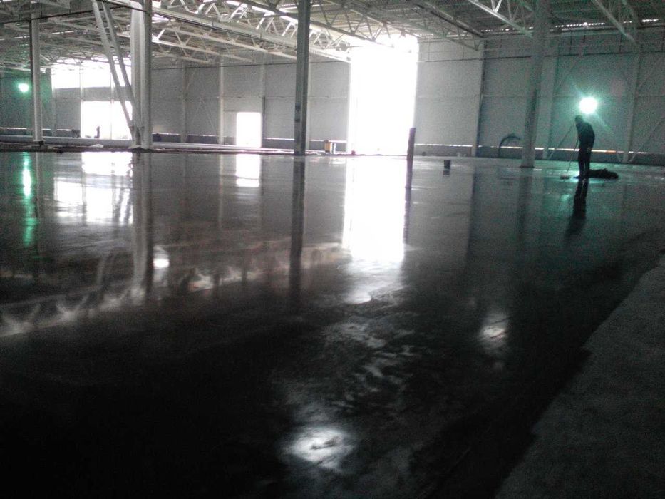 Промислова бетонна підлога, топінгова підлога, бетонный пол ...