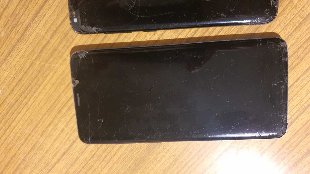 Zestaw Telefonów 3 sztuki Smartfon Samsung S6 Edge S8 S9+ Sprawne Uszk