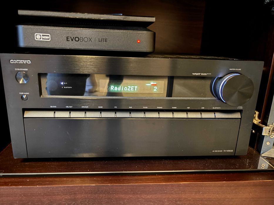 Amplituner 7.2 Onkyo TX-NR838 | THX, Wi-Fi, BT | Stan Idealny | Komplet