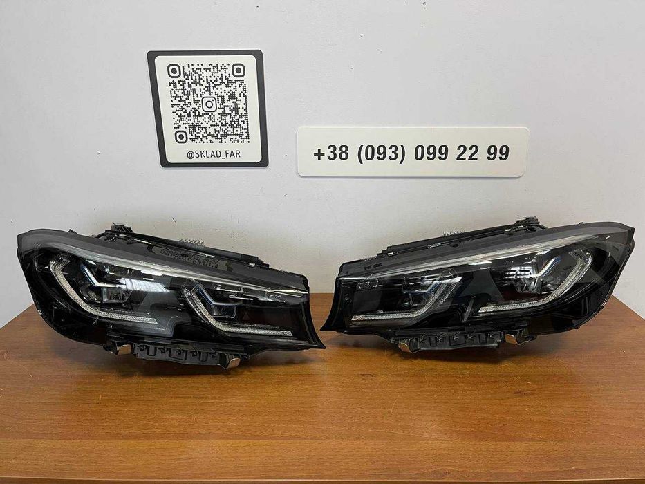 Фара фары оптика BMW 3 g20 g21 G20 G21 laser shadow БМВ г20 г21  пара