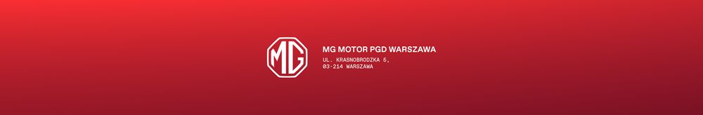 MG Motor PGD Warszawa top banner