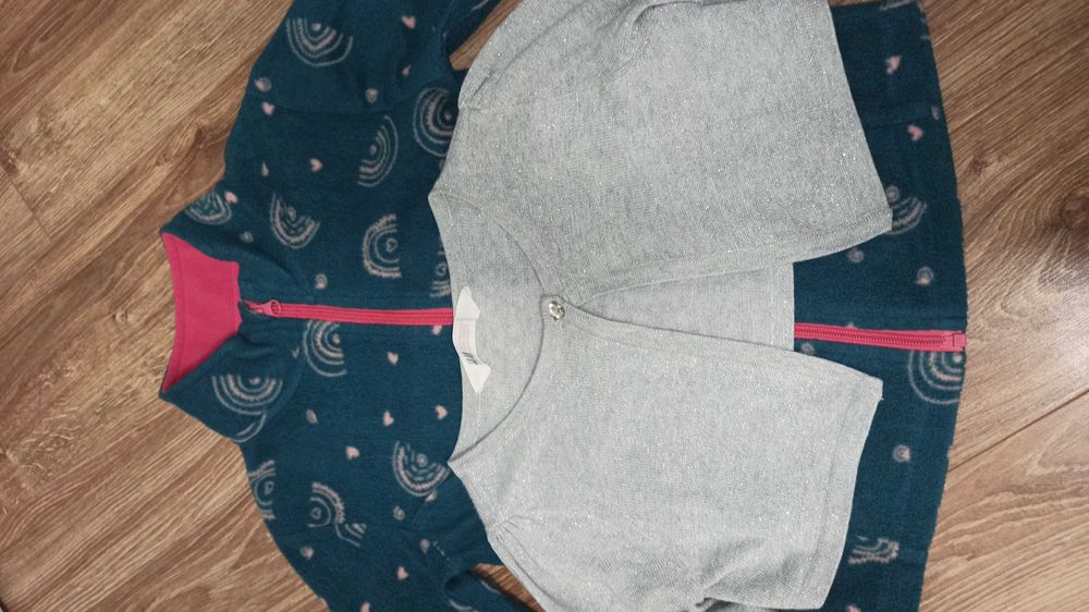 Bluza polarowa 7-8 i bolerko 122/128 H&M