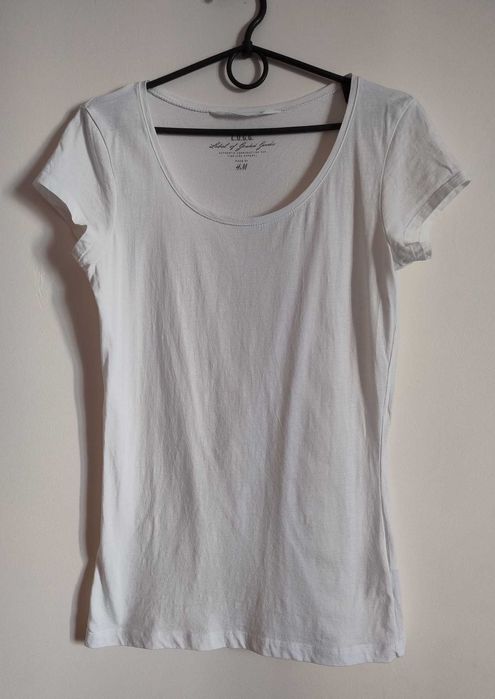 Біла футболка LOGG від H&M