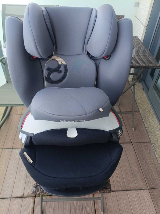 Cadeira Auto Cybex Pallas M-Fix (Gr. 1, 9-18 kg) com Base M-Fix - Cinza