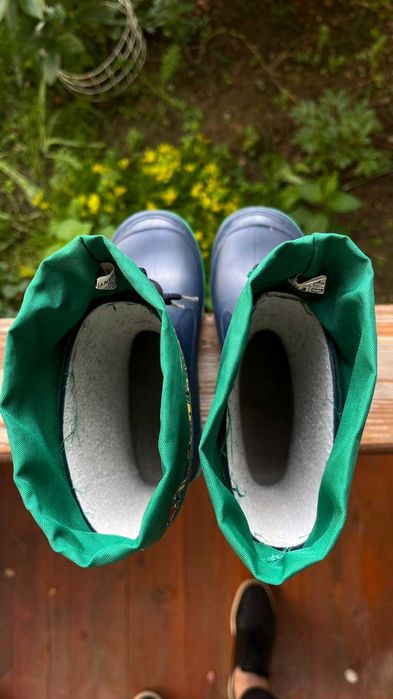 Дитячі гумаки/резинові чобітки/гумовці. Устілка 18-18.5 см