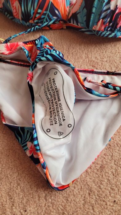 NOWY Strój kąpielowy XL miseczka B/C bikini push up damskie