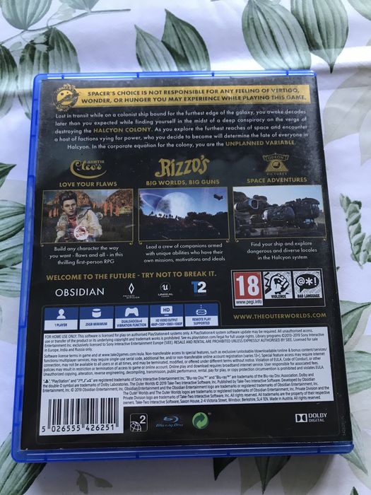 The outer worlds gra na ps4 gry playstation pro ps5 jak fallout