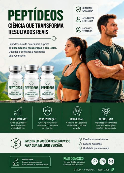 Peptídeos de excelente qualidade