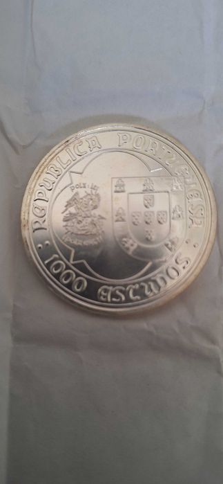 1.000 escudos PRATA, D JOÃO II, 1995