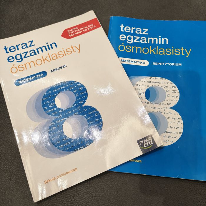 Repetytorium z matematyki, Teraz egzamin ósmoklasisty