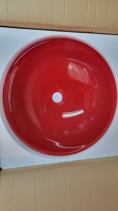 Umywalka nablatowa z baterią syfonem NOWA