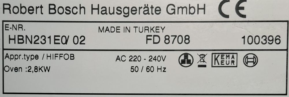 Piekarnik Bosch z transportem,Gwarancja