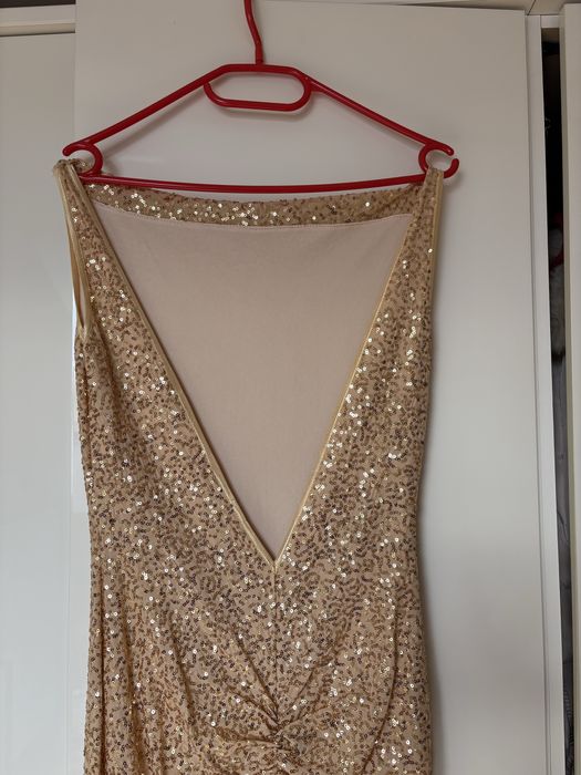 Sukienka cekinowa dluga r.M/L