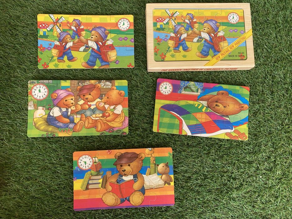 Puzzles em madeira Dinossauros bebe e crianca