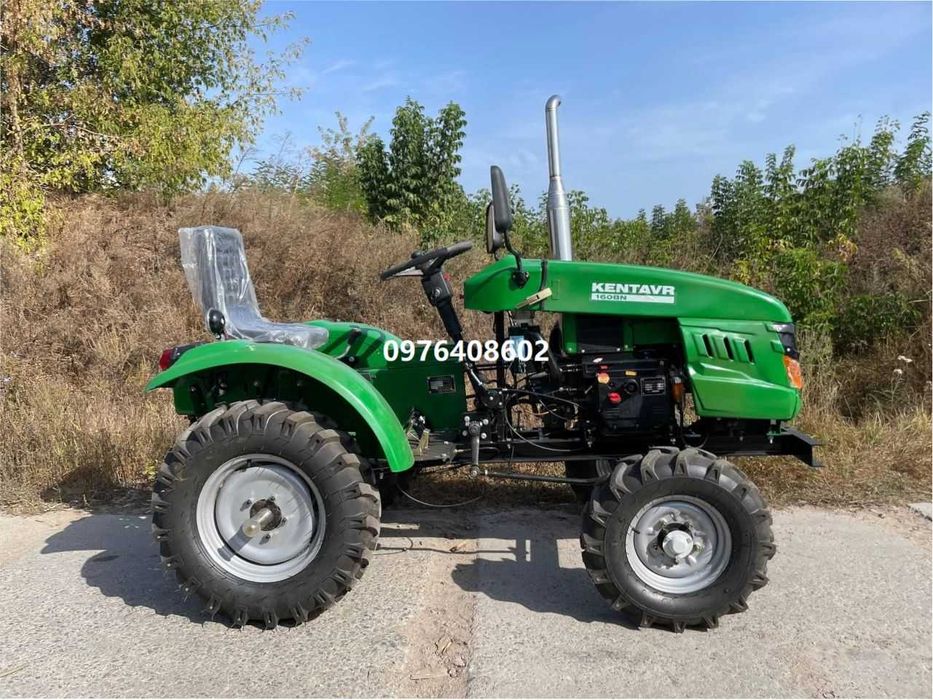 Мототрактор KENTAVR 160 ВN посилена рама Фреза+Плуг Кентавр доставка
