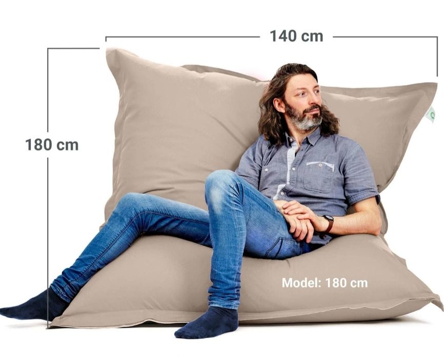 Pufe XXL para interior 140 x 180 cm 380 litros